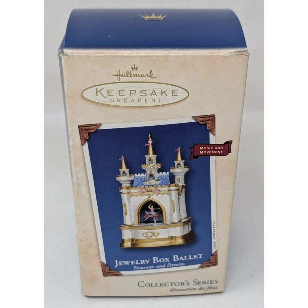 Hallmark 2002 Jewelry Box BALLET Nutcracker Music‎ Dancing Ornament